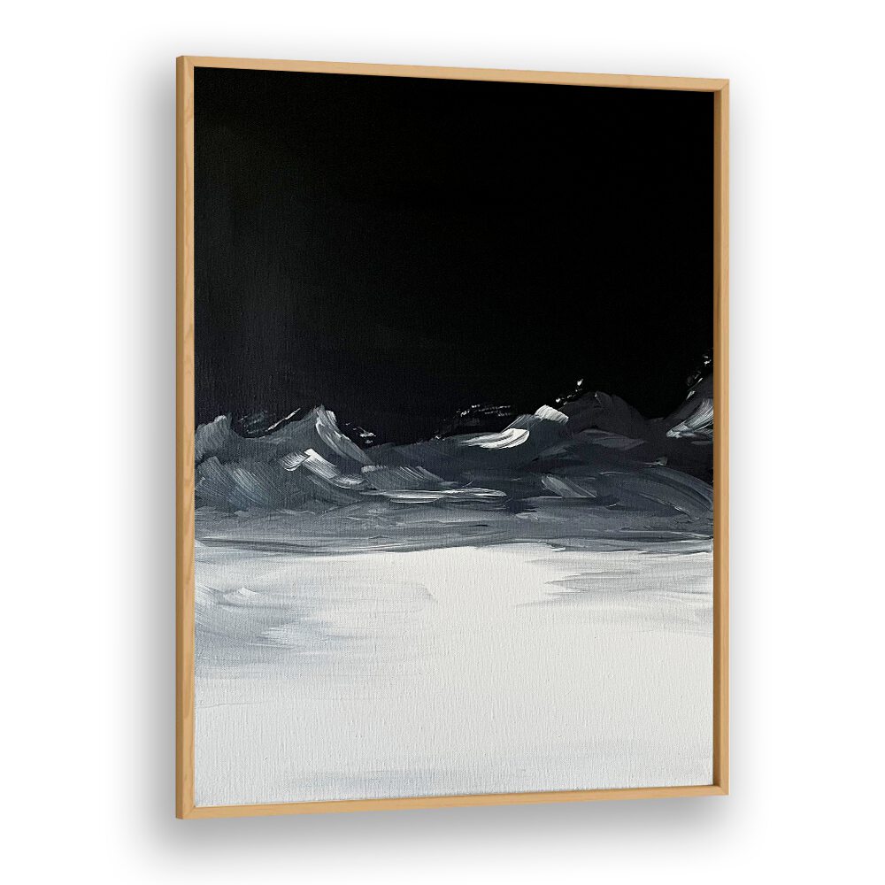 ECHOES OF DISTANT, ABSTRACT PAINTINGS showcase a mesmerizing blend of dark hues and textures for stunning decor.