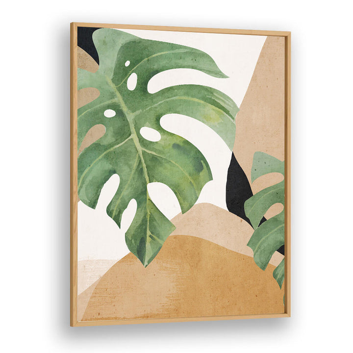 ABSTRACT ART TROPICAL LEAVES , BOHO ART PAINTINGS