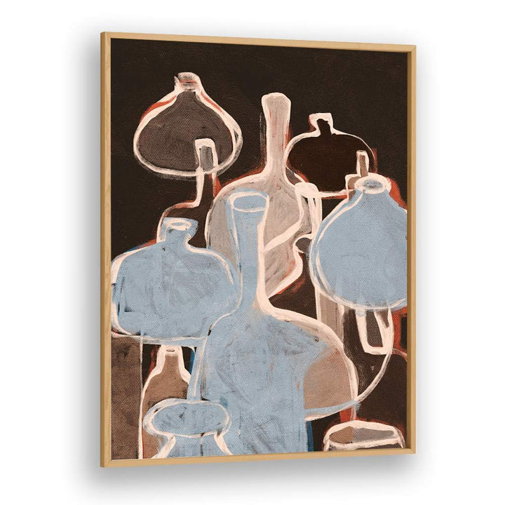 ABSTRACT BLUE BOTTLE FORMS