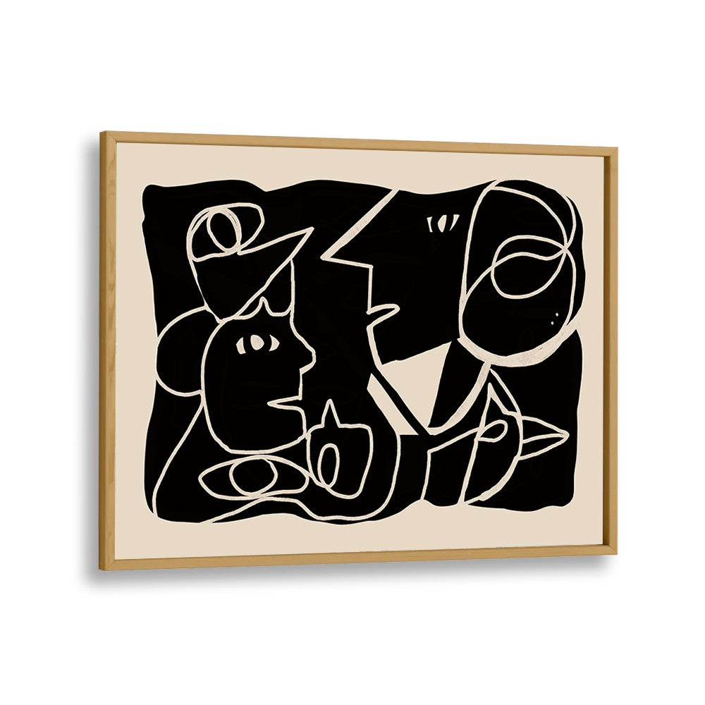 ABSTRACT FACES CONVERSATION