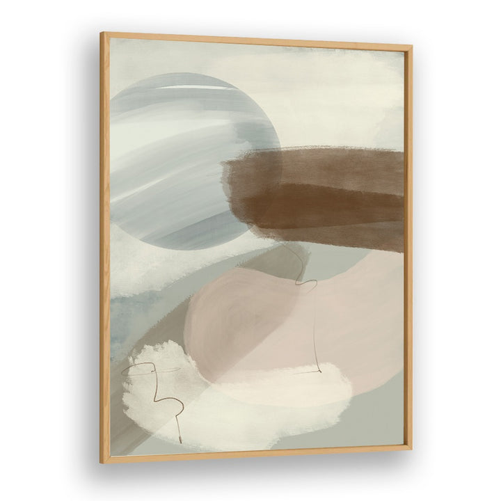 Abstract Green Horizon, Abstract Paintings featuring soft colors and organic shapes, perfect for modern decor.