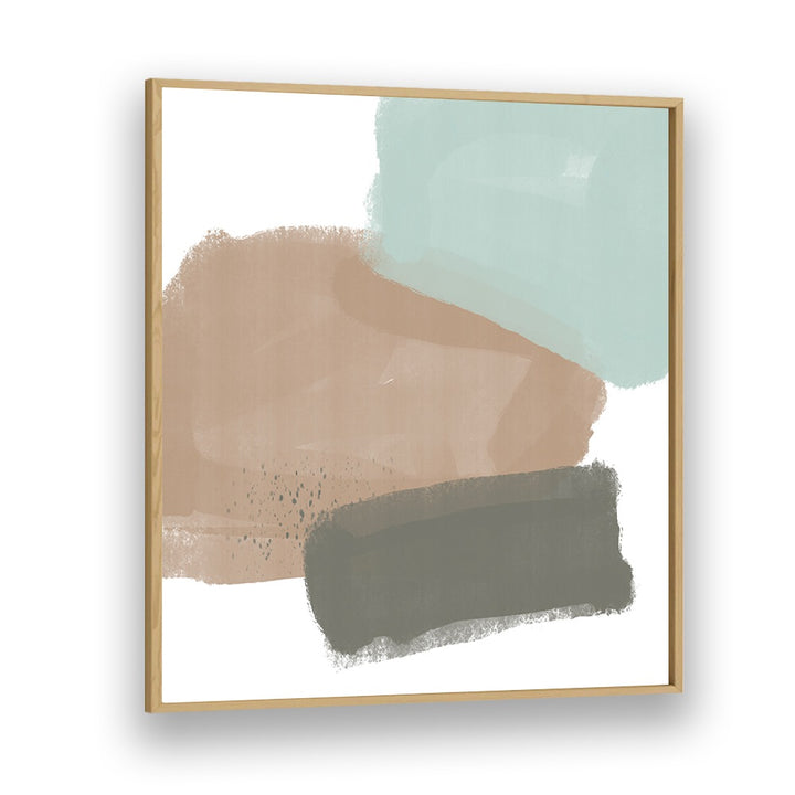 Stylish ABSTRACT SHAPES NO III , ABSTRACT PAINTINGS featuring soft earthy tones, perfect for modern decor.