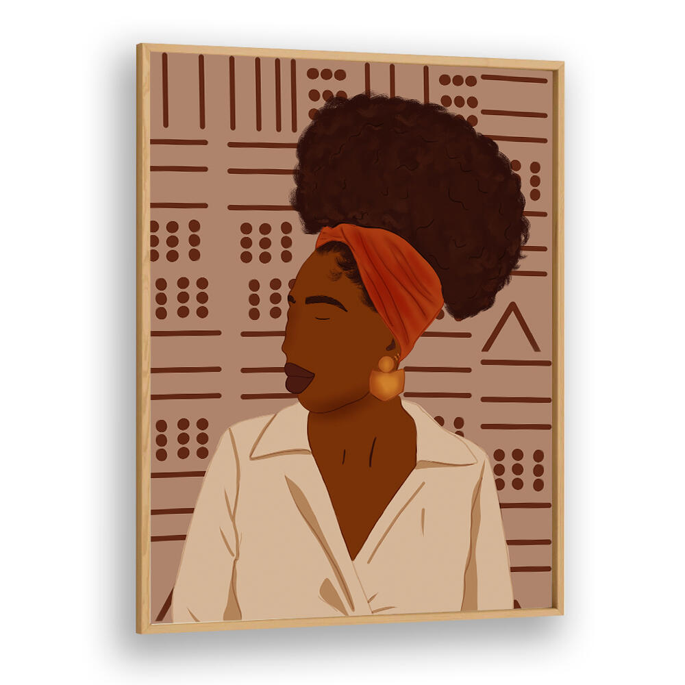 AFRO PUFF , AFRICAN ART PAINTINGS