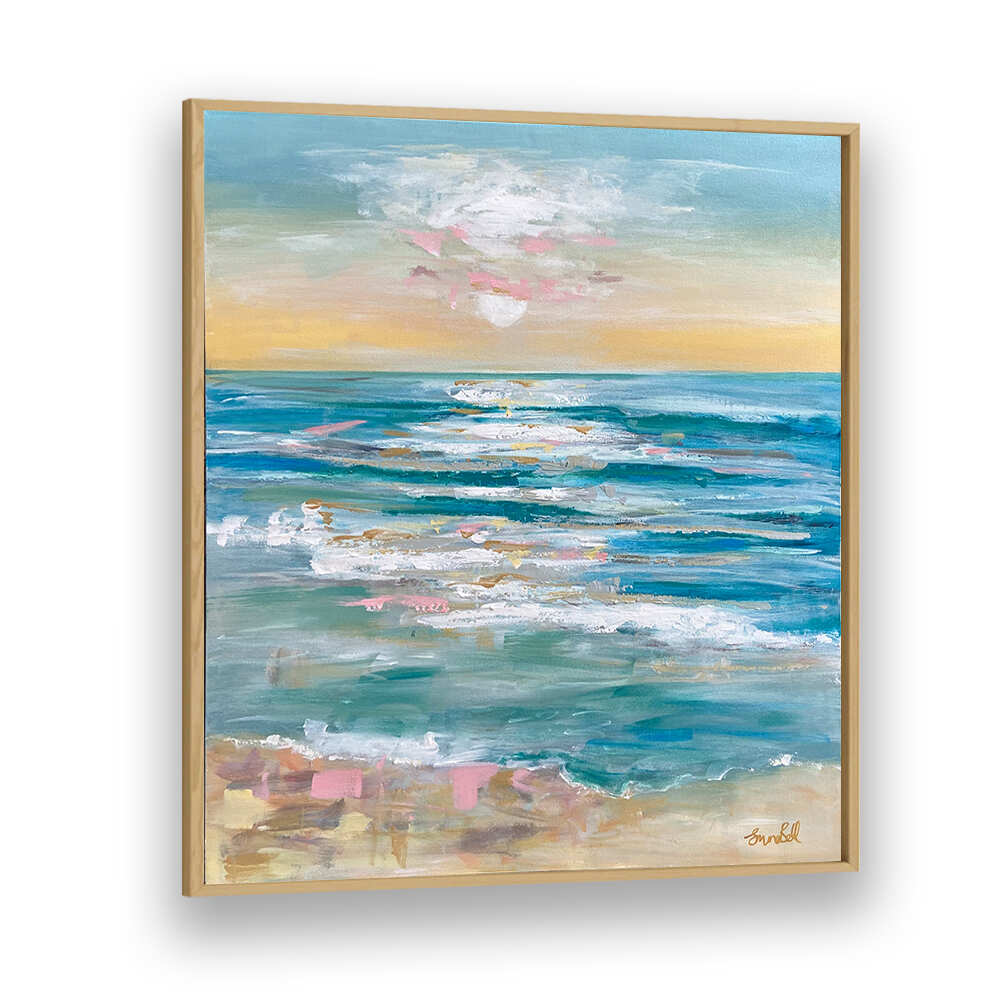 Serene waves and soft hues in A TRANQUIL OCEAN, BEACH PAINTINGS, perfect for coastal decor.