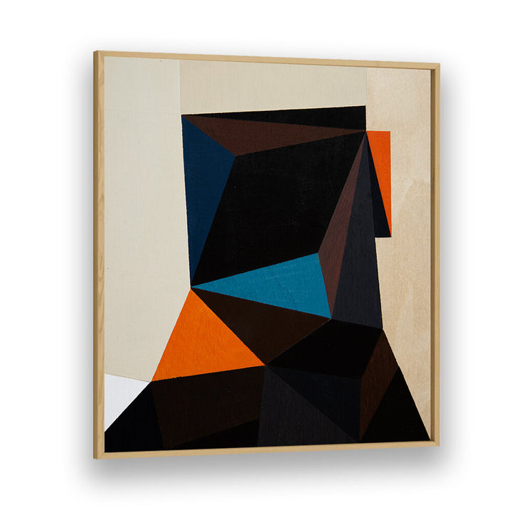 BLACK HEAD II , GEOMETRIC ART PRINTS