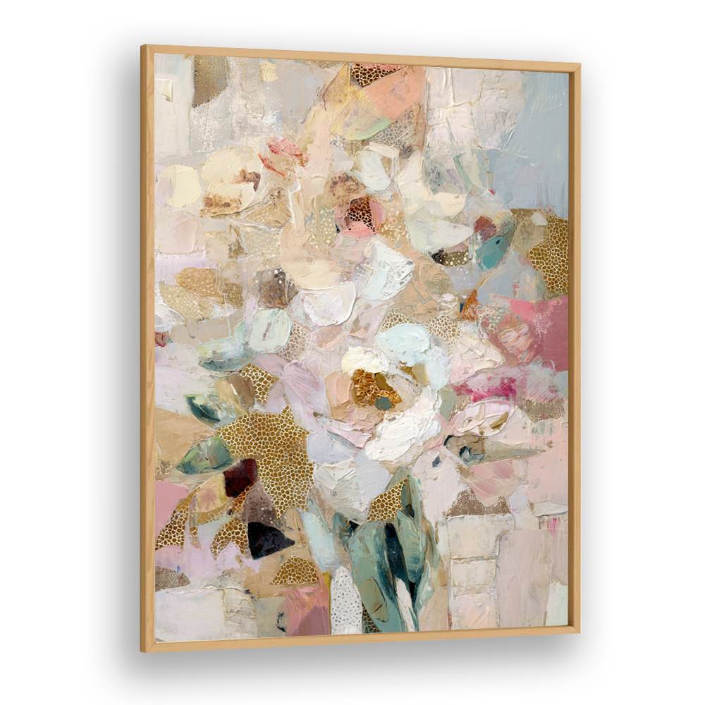 BLUSH GOLD ABSTRACT FLOWERS