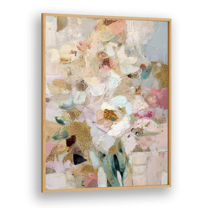 BLUSH GOLD ABSTRACT FLOWERS