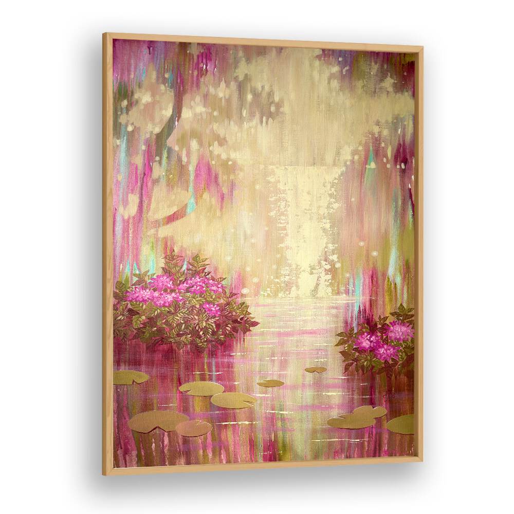 Vibrant BLOOMING WATERFALL, LANDSCAPE PAINTINGS bring tranquility and color to any space, perfect for home or office decor.