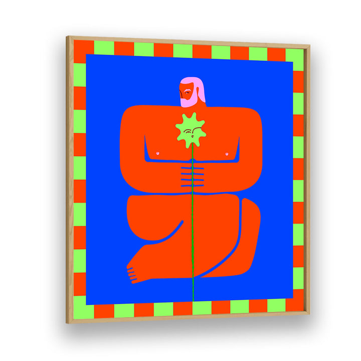 CONTEMPLATIVE EMBRACE , POP ART PAINTINGS