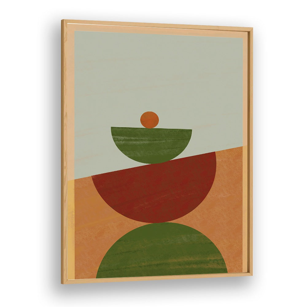 Stylish CONTEMPORARY GEOMETRIC II, GEOMETRIC ART PRINTS showcasing vibrant shapes and colors in a modern frame.