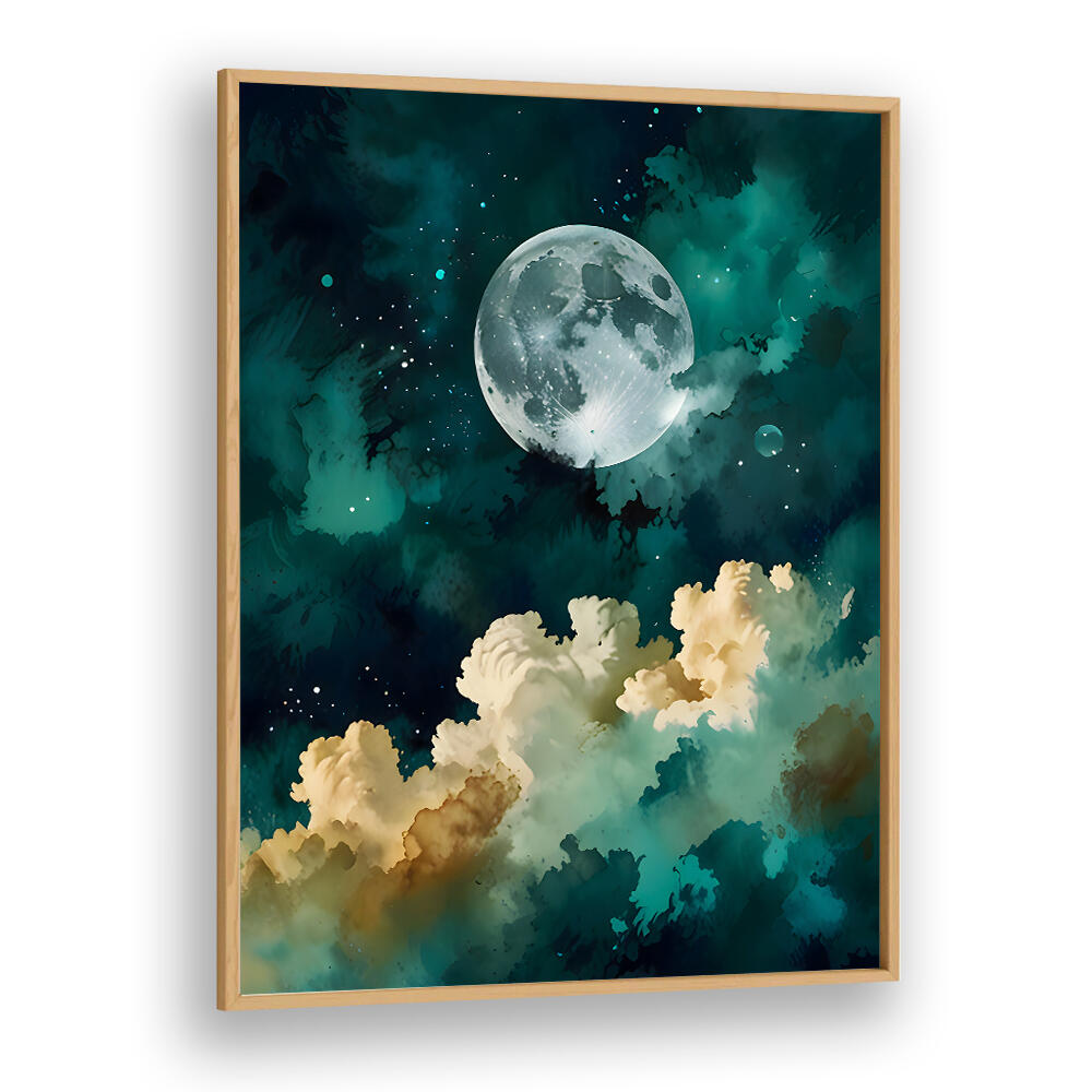 CLOUDS BENEATH THE MOON , LANDSCAPE PAINTINGS