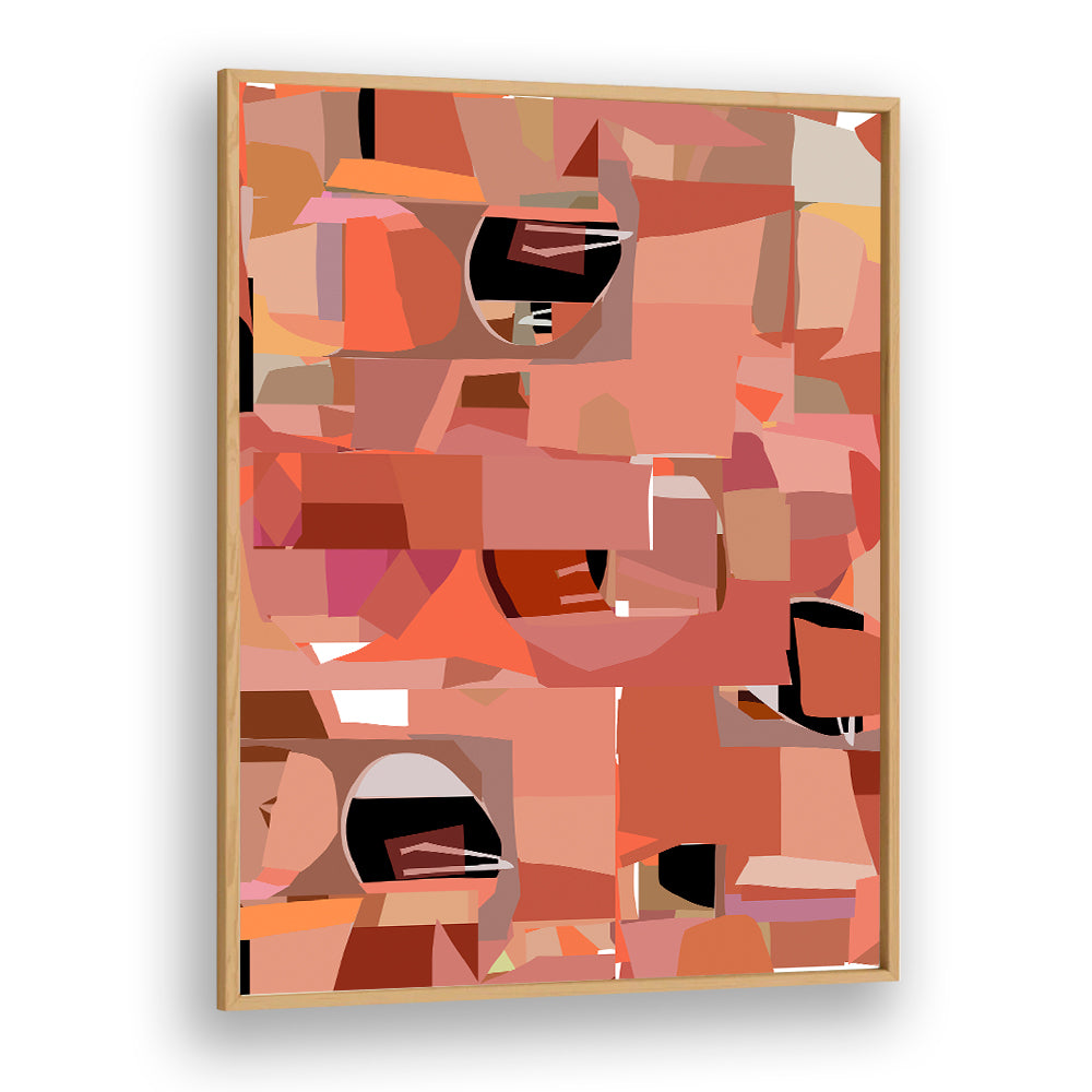 Vibrant DEEP PINK GEOMETRIC SHAPES IV, GEOMETRIC ART PRINTS enhance modern interiors with striking design.