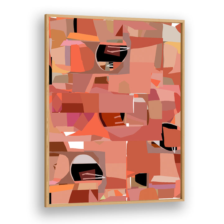 Vibrant DEEP PINK GEOMETRIC SHAPES IV, GEOMETRIC ART PRINTS enhance modern interiors with striking design.