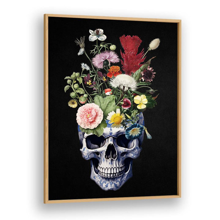 DELFT FLORAL SKULL