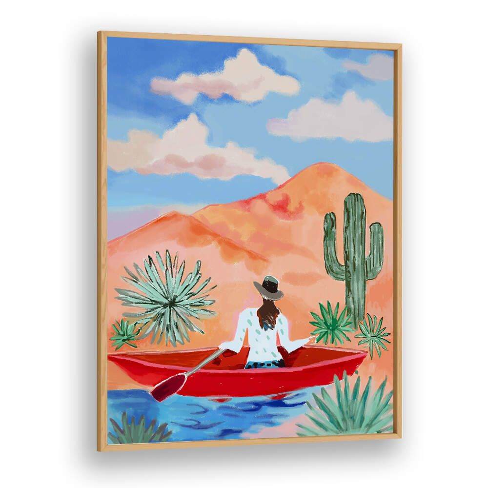 DESERT ROWING DREAM , COWBOY & MODERN AMERICANA PAINTINGS