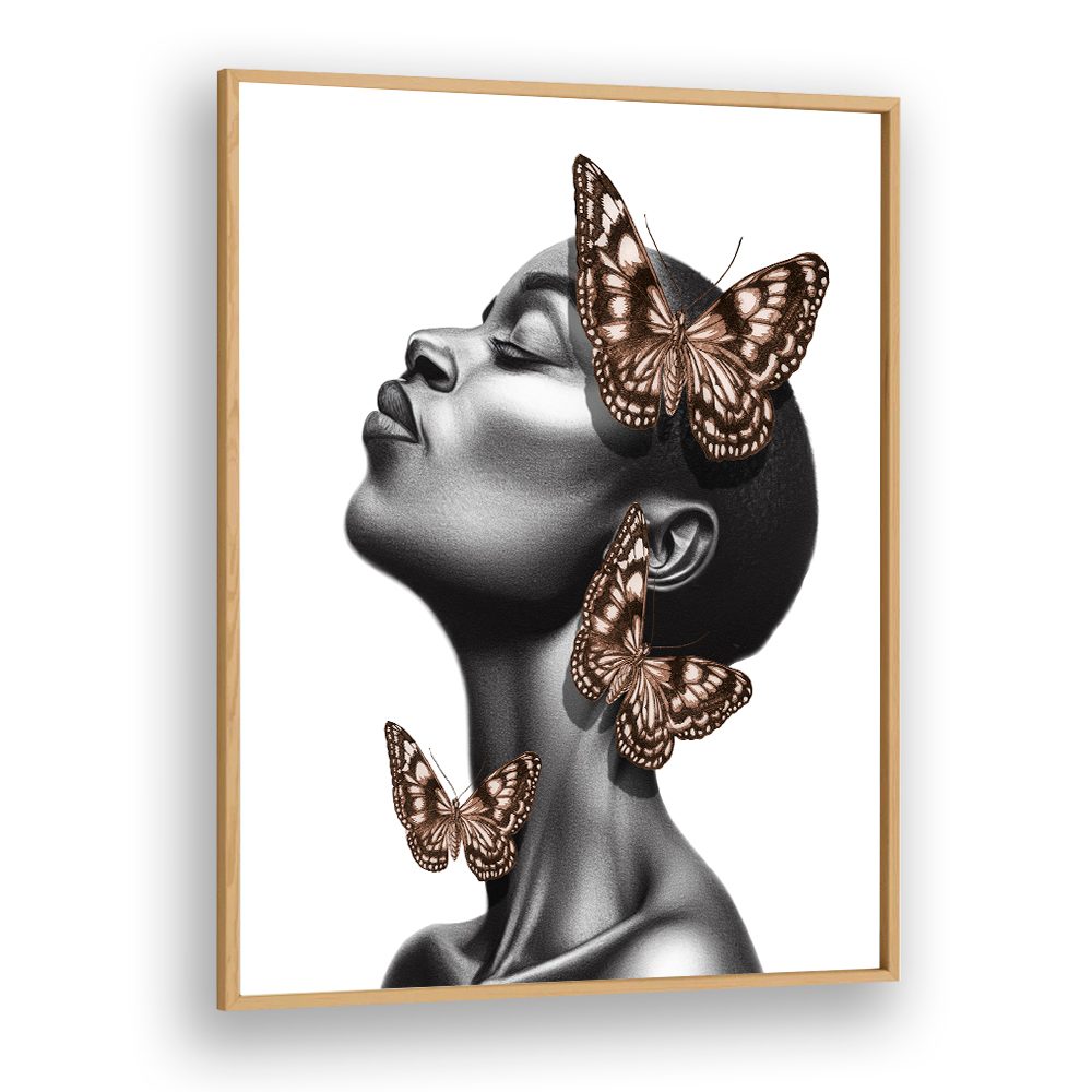 DREAMING BLACK WOMAN BUTTERFLIES