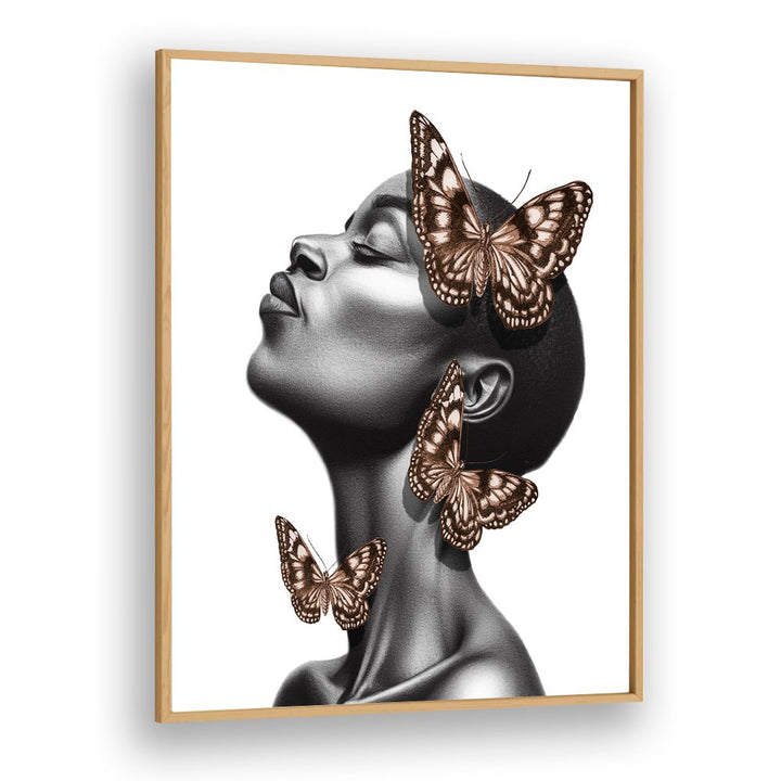 DREAMING BLACK WOMAN BUTTERFLIES