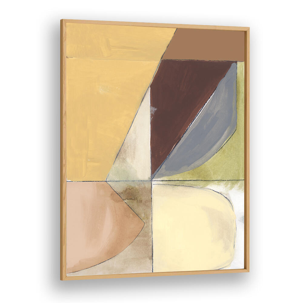 DUSTY PINK YELLOW ABSTRACT II , ABSTRACT PAINTINGS