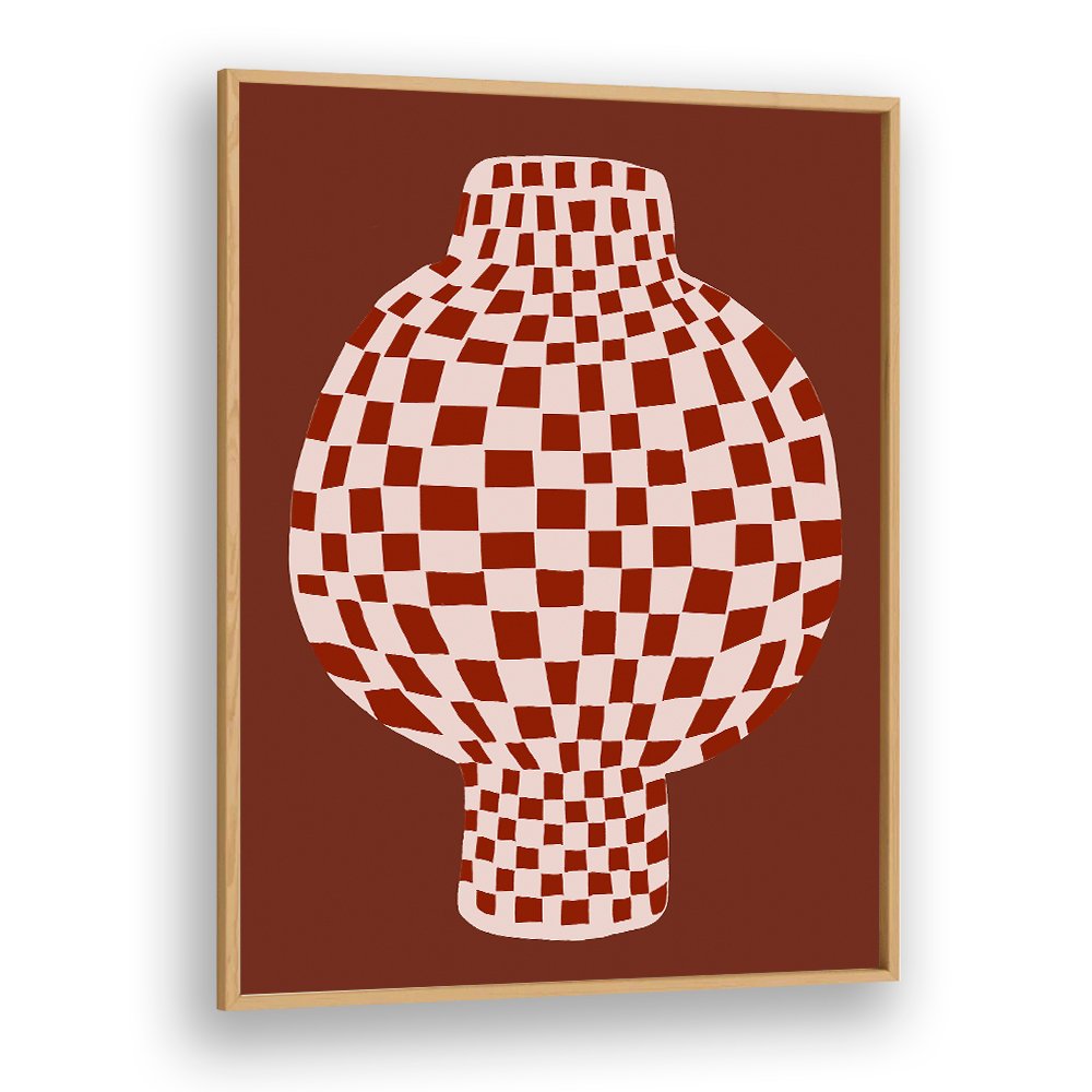EARTHY CHECKERED VASE