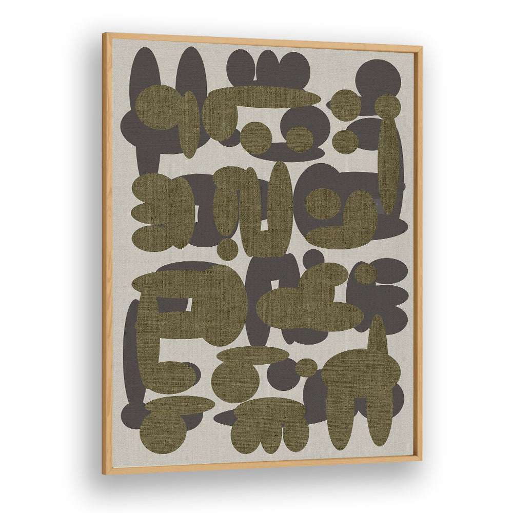 Elegant EBONY SHAPES II, ABSTRACT PAINTINGS featuring modern design and earthy tones, perfect for sophisticated decor.