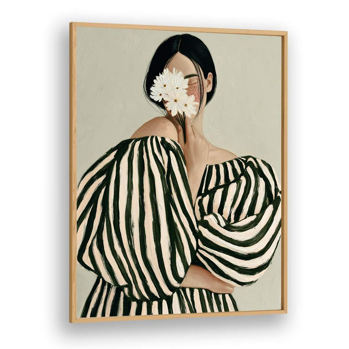 ELEGANT WOMAN WITH DAISIES