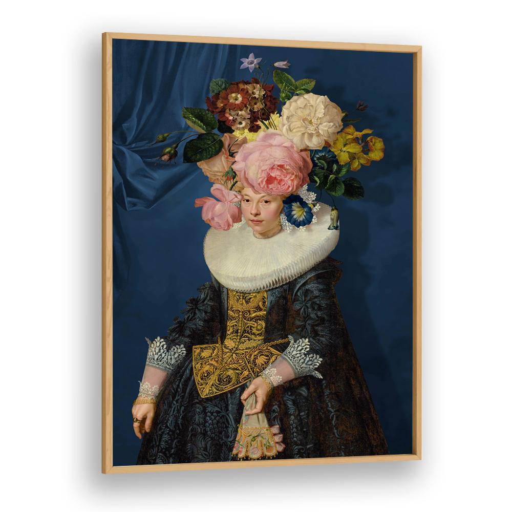 ELEGANT WOMAN FLORAL HEADDRESS