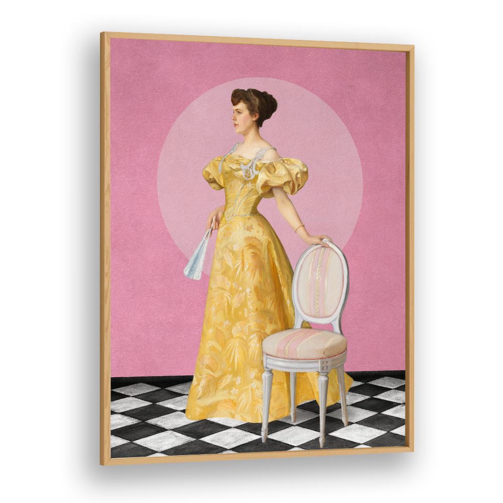 ELEGANT WOMAN IN YELLOW