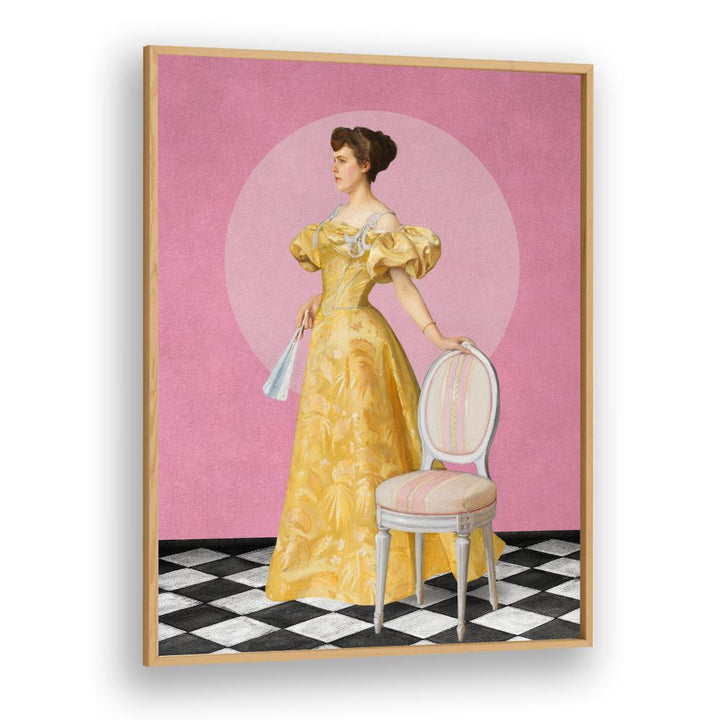 ELEGANT WOMAN IN YELLOW