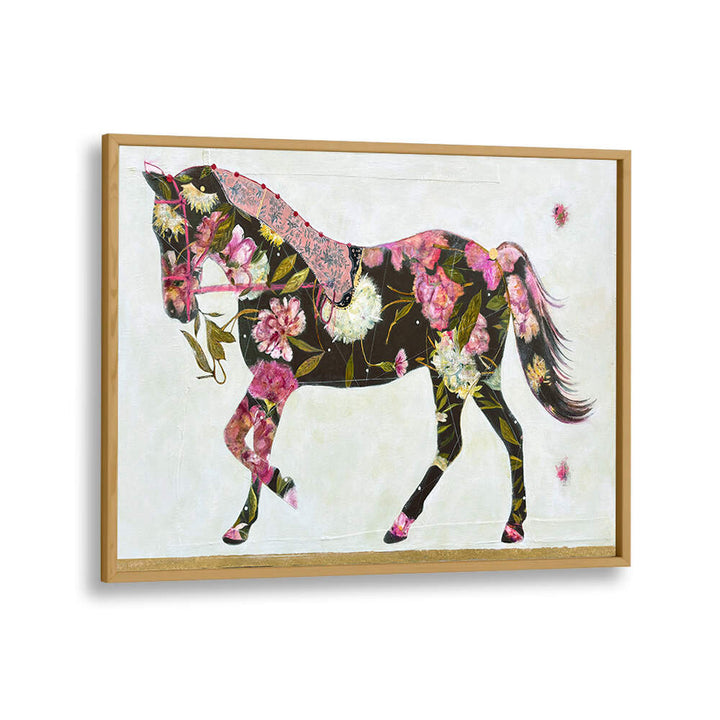 Vibrant horse painting from EQUESTRIAN ELEGANCE, ANIMAL PAINTINGS collection, showcasing nature's beauty.