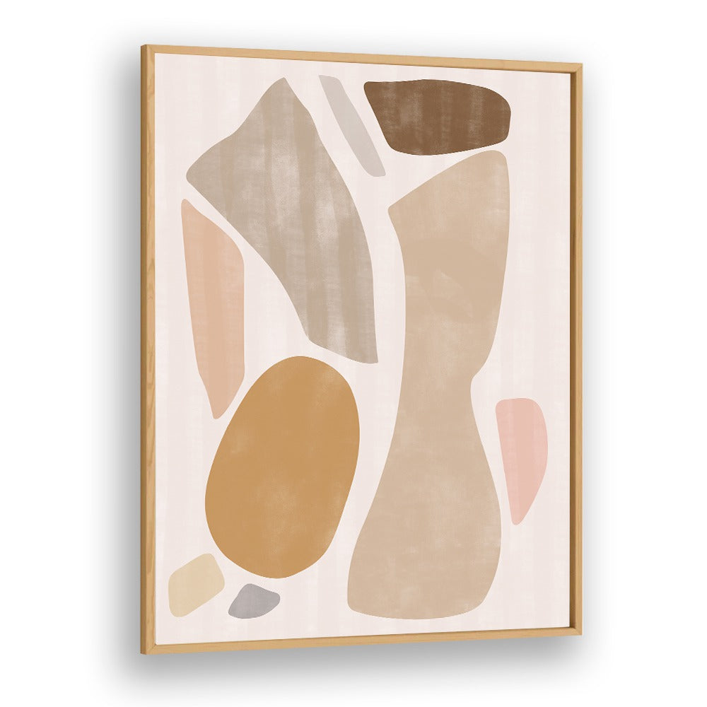 FIGURE NO II, GEOMETRIC ART PRINTS showcases modern design with elegant, abstract shapes and warm tones. Perfect for decor.