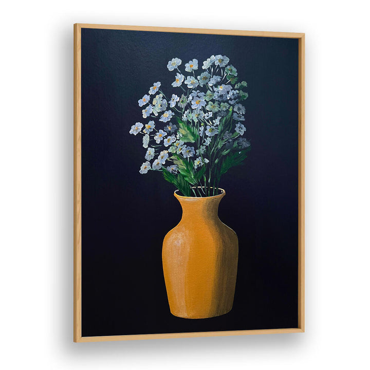 FLOWER PAINTING IN YELLOW VASE