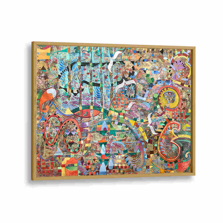 Oakwood Plain FLYING TOWARDS ETERNITY , ABSTRACT PAINTINGS layered brushwork, dreamy gradients, soft earth tones, luminous highlights