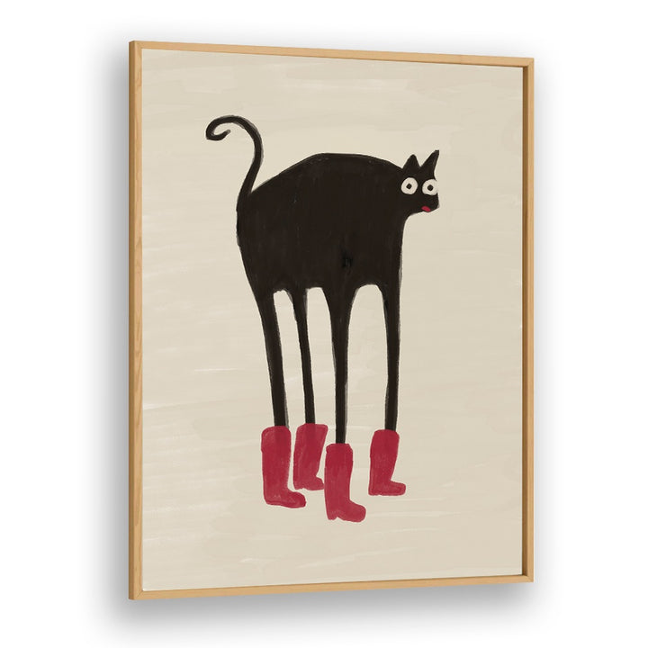 FUNNY BLACK CAT BOOTS