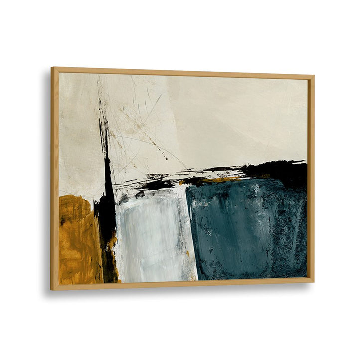 GEOMETRIC OCHRE ABSTRACT