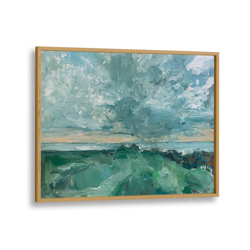 Stunning GREEN LANDSCAPE painting showcasing nature's beauty, perfect for transforming any living space. Ideal LANDSCAPE PAINTINGS.
