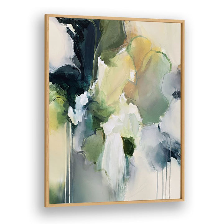 GREEN YELLOW ABSTRACT BLOOM