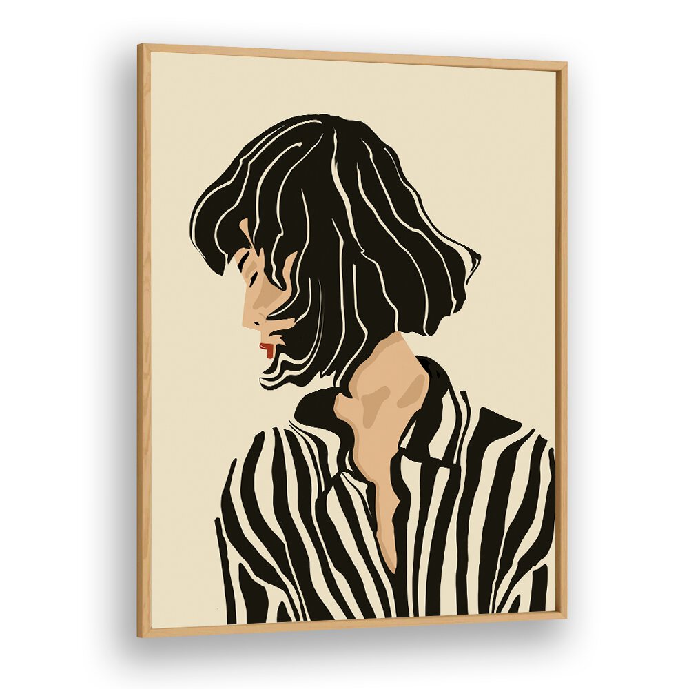 Stylish art piece "I AM NOT TALKING TO YOU, JAPANESE PAINTINGS" captures silent expression and personal space.