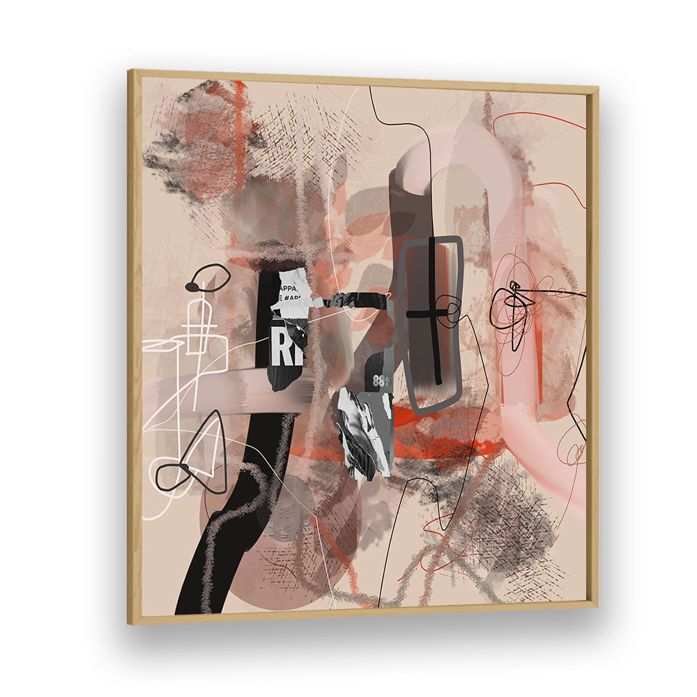 Vibrant INSIDE OUTSIDE I, ABSTRACT PAINTINGS enhance your space with modern artistic flair and captivating design.
