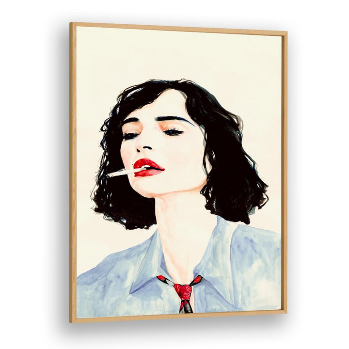 Elegant illustration of a woman exuding sophistication, featured in LE RÊVE FRANÇAIS, FASHION POSTERS collection.