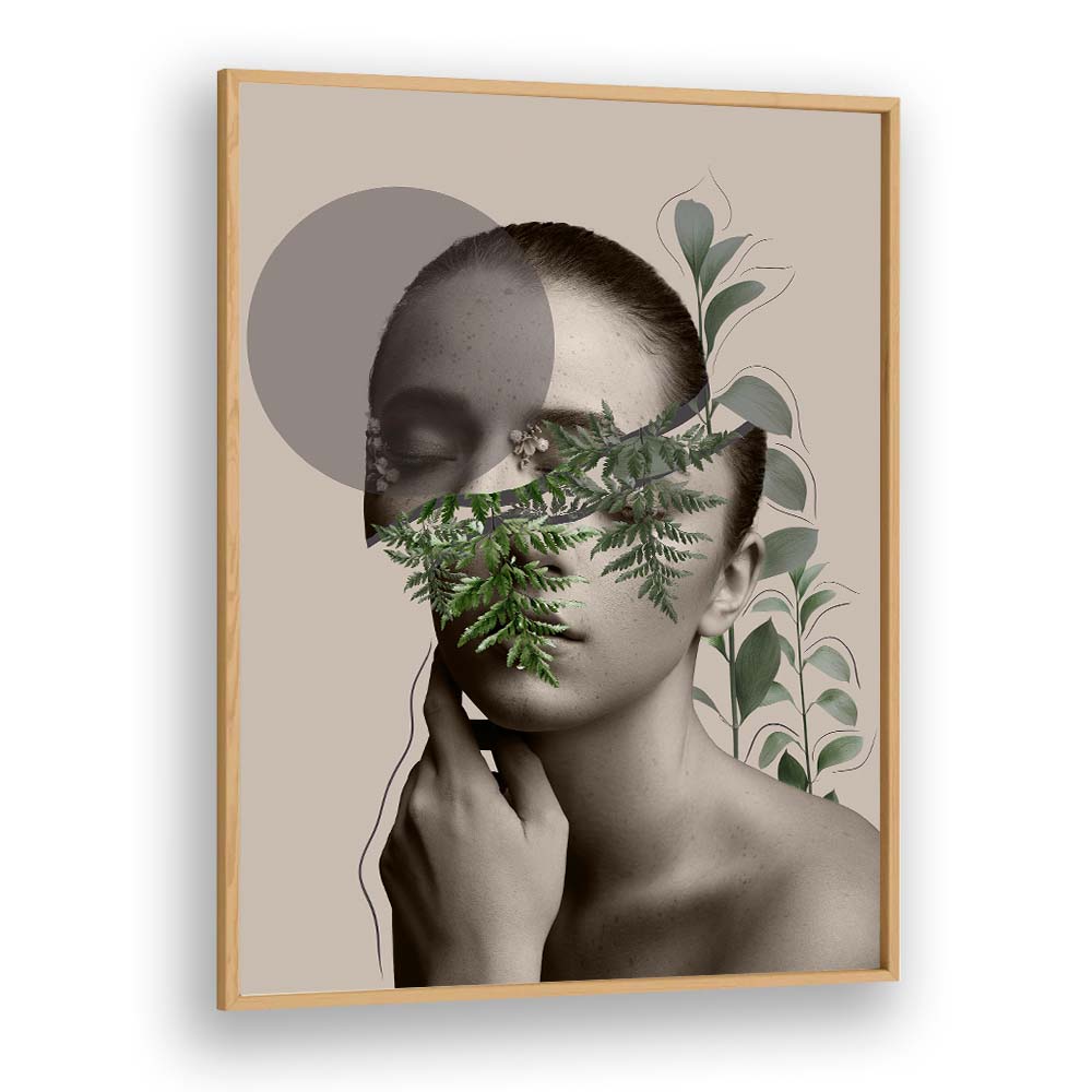 Elegant LILI I, PORTRAITS artwork featuring abstract human figures and nature-inspired elements for a captivating wall display.