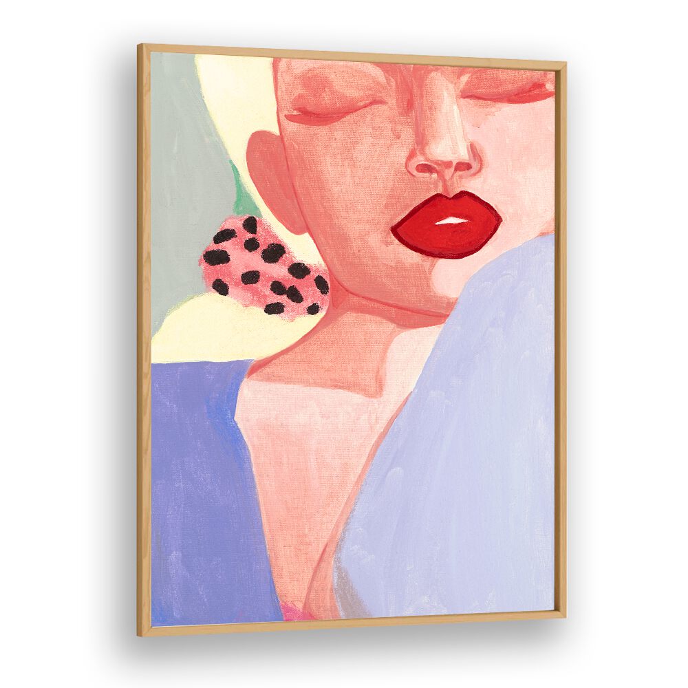 LUNE II, PORTRAITS showcases a vibrant figurative illustration, perfect for enhancing modern decor in any space.