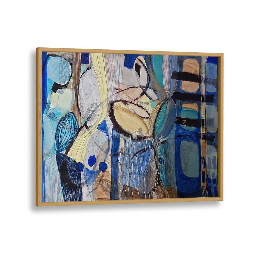 Vibrant LITTLE FISH, BIG FISH IV, ABSTRACT PAINTINGS showcase bold textures and colors, perfect for any room.
