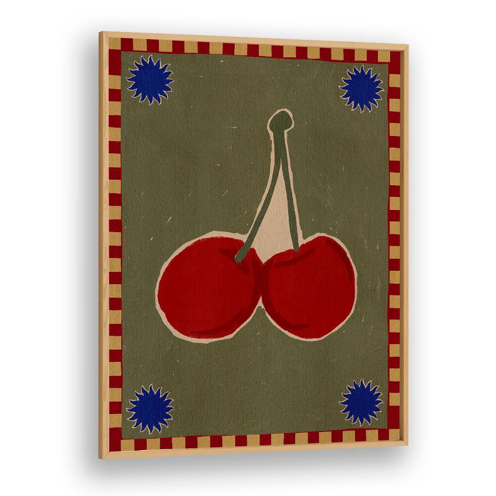 Bright cherry design featured in LUSH DUO, KITCHEN POSTERS, perfect for stylish kitchen decor. Elevate your space!