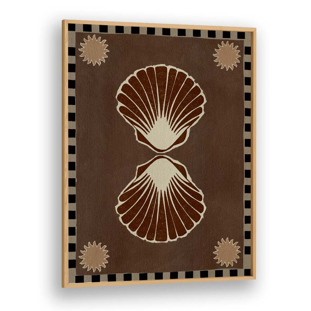 Elegant LUSH DUO I, BEACH PAINTINGS featuring seashells and sun motifs, perfect for coastal-inspired decor.