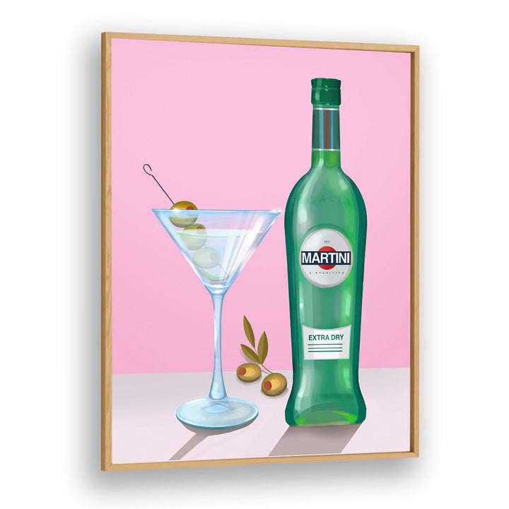 MARTINI COCKTAIL , BAR artwork by Oakwood Plain with a MARTINI bottle and a martini glass