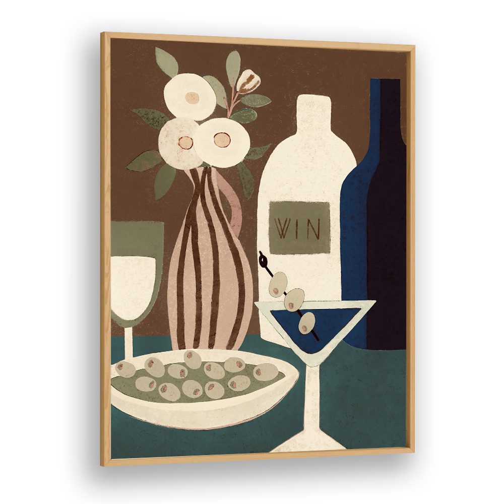 MARTINI WINE AND OLIVES