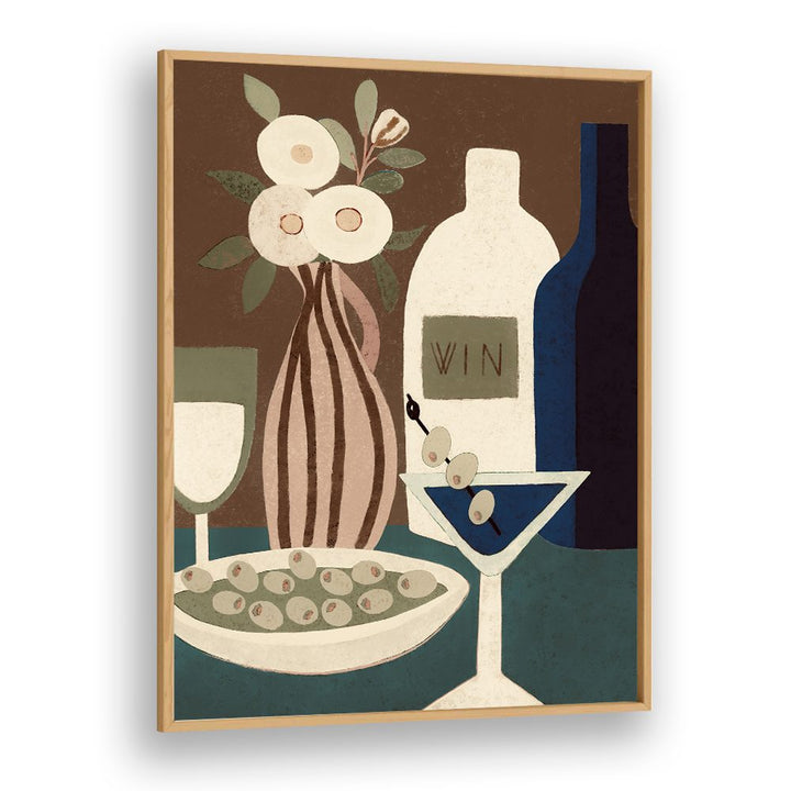 MARTINI WINE AND OLIVES