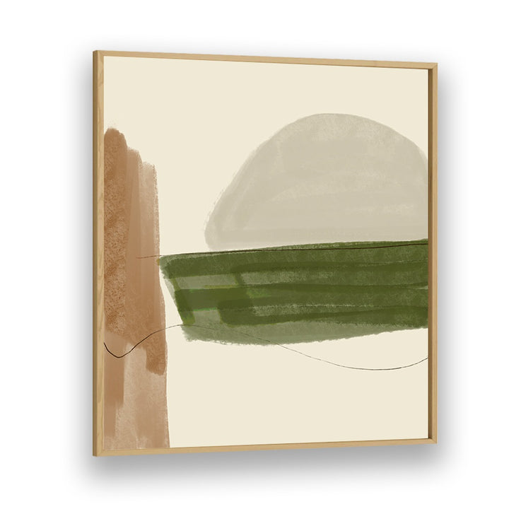 Abstract painting titled "MINIMAL FALL , ABSTRACT PAINTINGS" featuring earthy tones in a stylish frame. Perfect for decor.