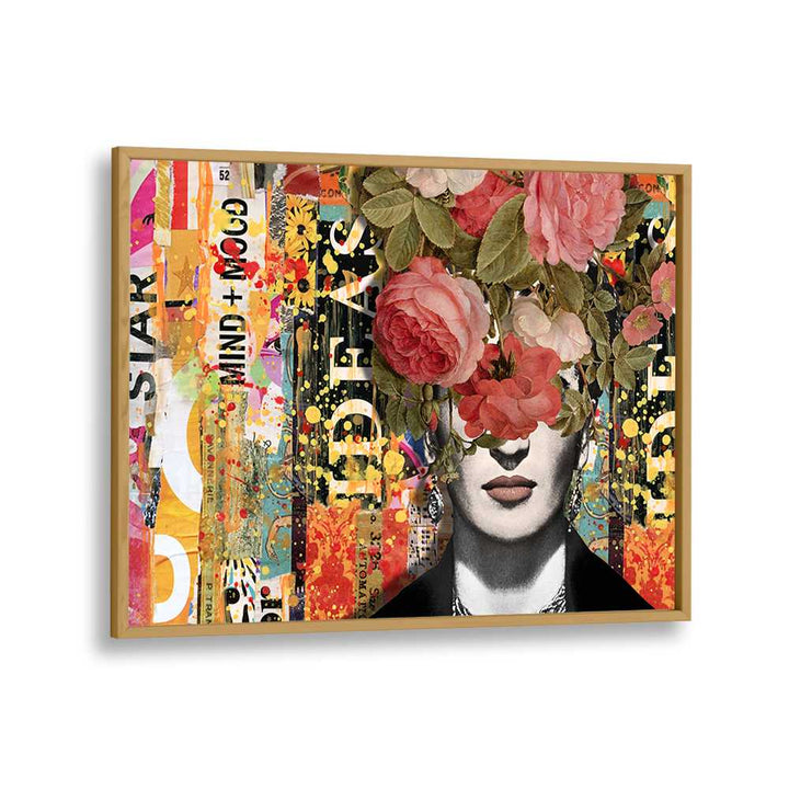 MODERN FLORAL COLLAGE PORTRAIT