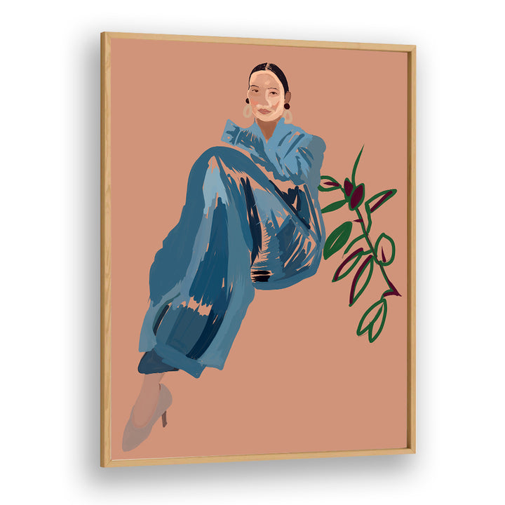 Stylish portrayal of PAJAMA CHIC II, PORTRAITS showcasing comfort and elegance in figurative illustrations.